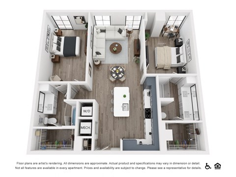 B9 bedroom floorplan